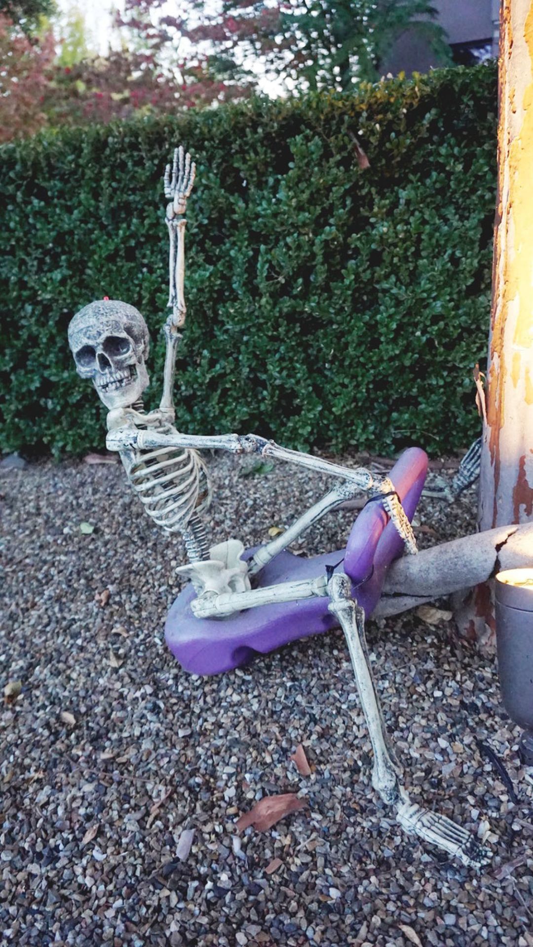 Waving hello for Halloween
